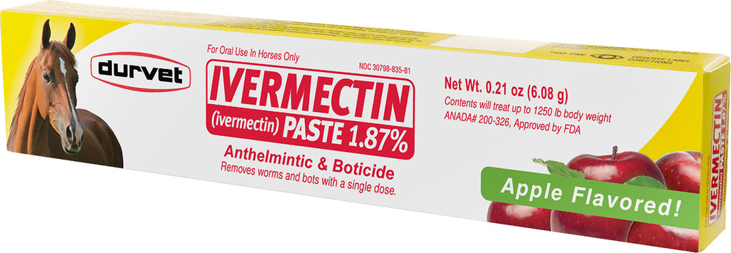 Durvet/equine D - Ivermectin Paste 1.87% For Horses