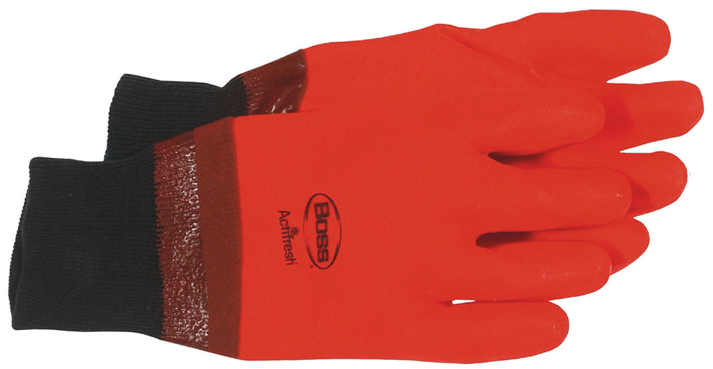 Boss Manufacturing P - Hot Hands High-vis Pvc Glove With Knit Wrist