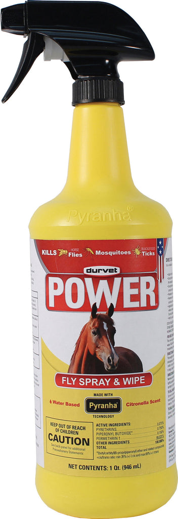 Durvet Fly D - Power Fly Spray And Wipe For Horses