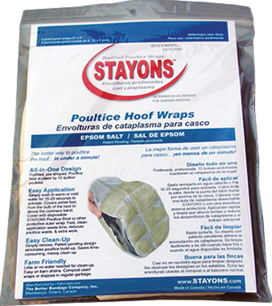 Durvet/equine           D - Stayons Poultice Hoof Wraps