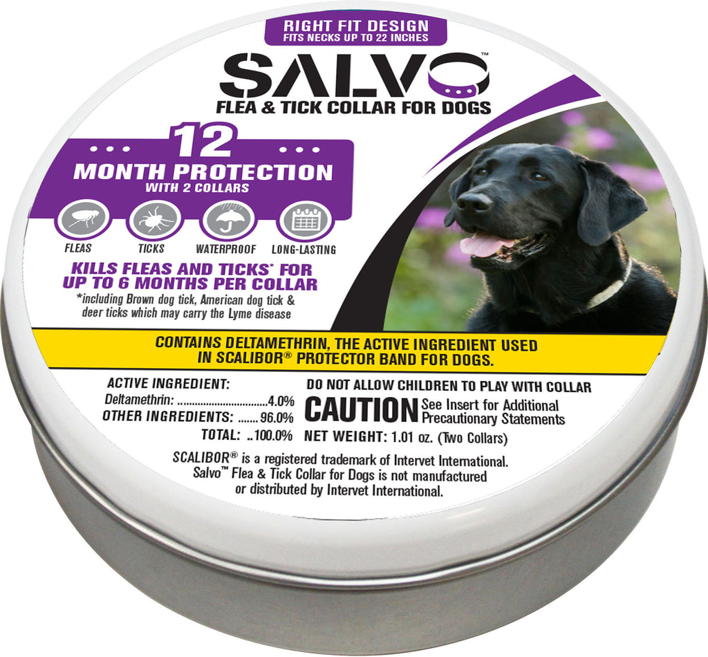 Durvet - Flea And Tick D - Salvo Flea And Tick Collar For Dogs 2-pack