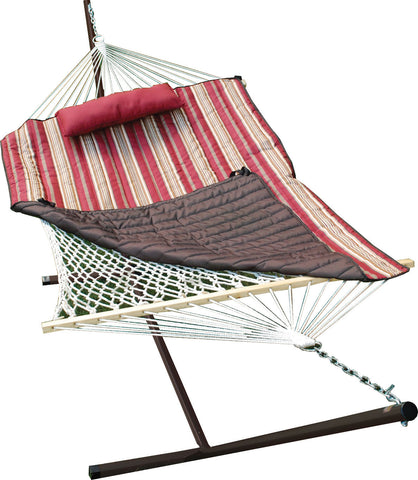 Algoma Net Company - Natural Cotton Rope Hammock With Stand