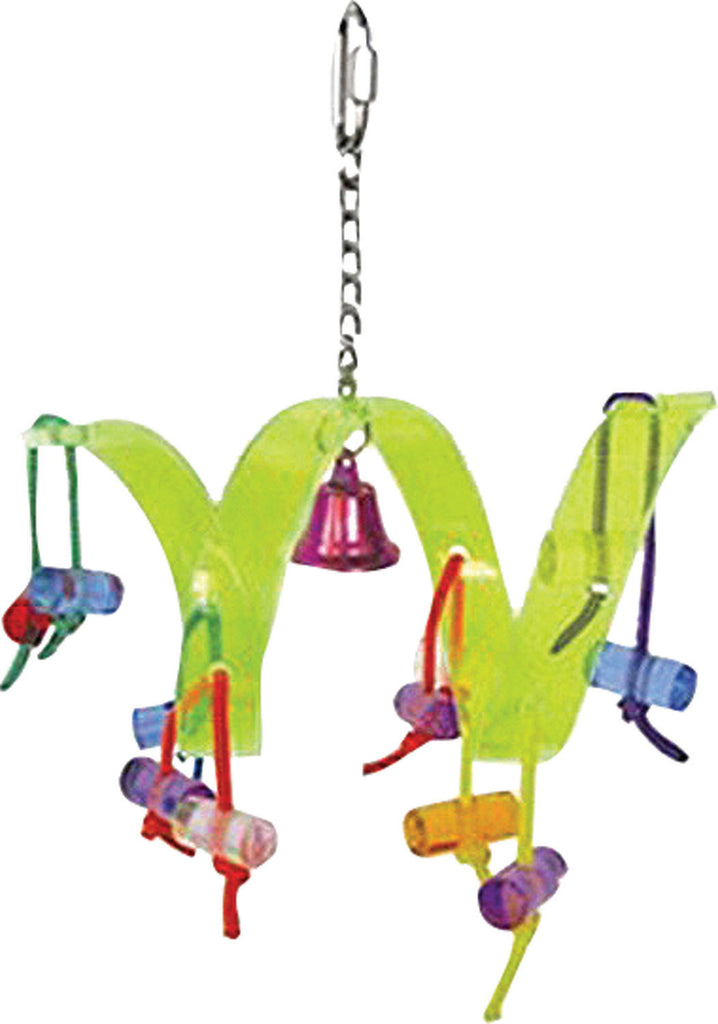 A&e Cage Company - Happy Beaks Acrylic Roller Coaster Bird Toy