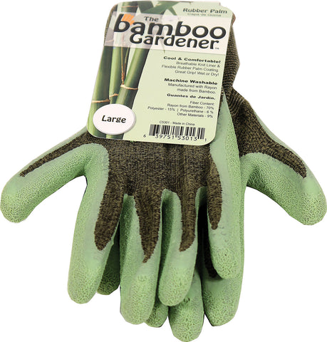 Lfs Glove             P - The Bamboo Gardener Rubber Palm Gloves