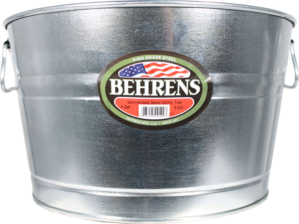 Behrens Manufacturing - Galvanized Steel Round Tub