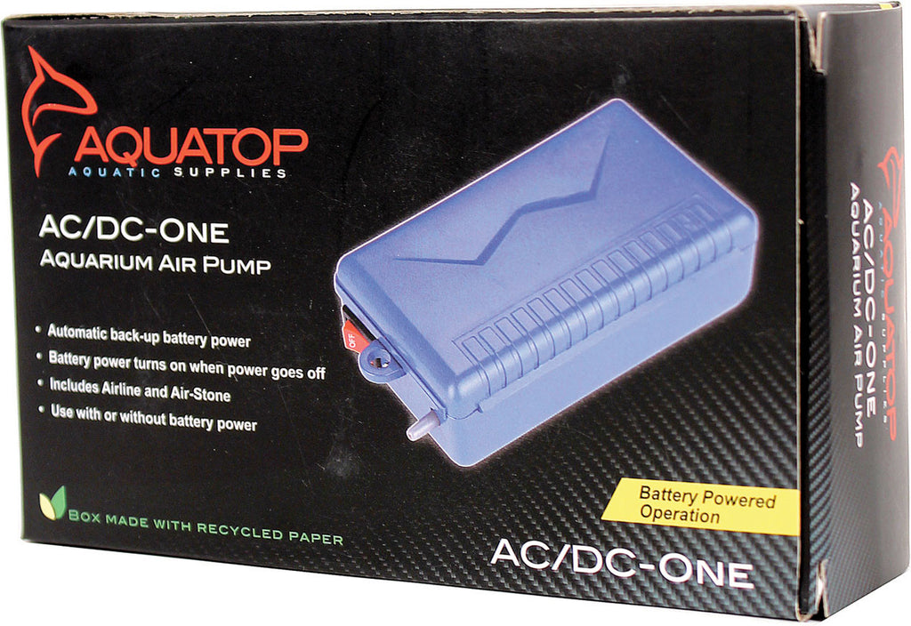 Aquatop Aquatic Supplies - Ac/dc-one Aquarium Air Pump Battery Power