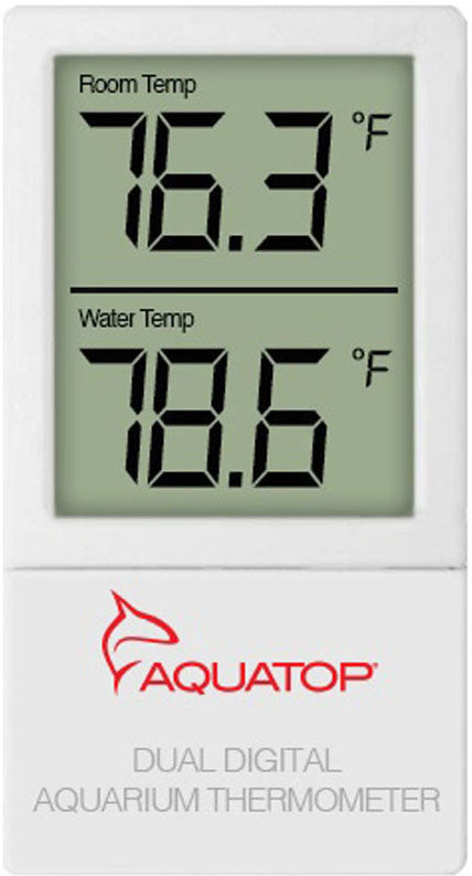 Aquatop Aquatic Supplies - External Digital Dual Temp Display Thermometer