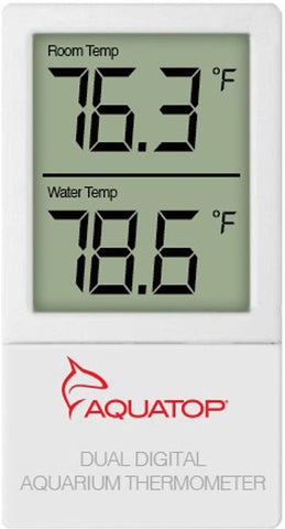 Aquatop Aquatic Supplies - External Digital Dual Temp Display Thermometer