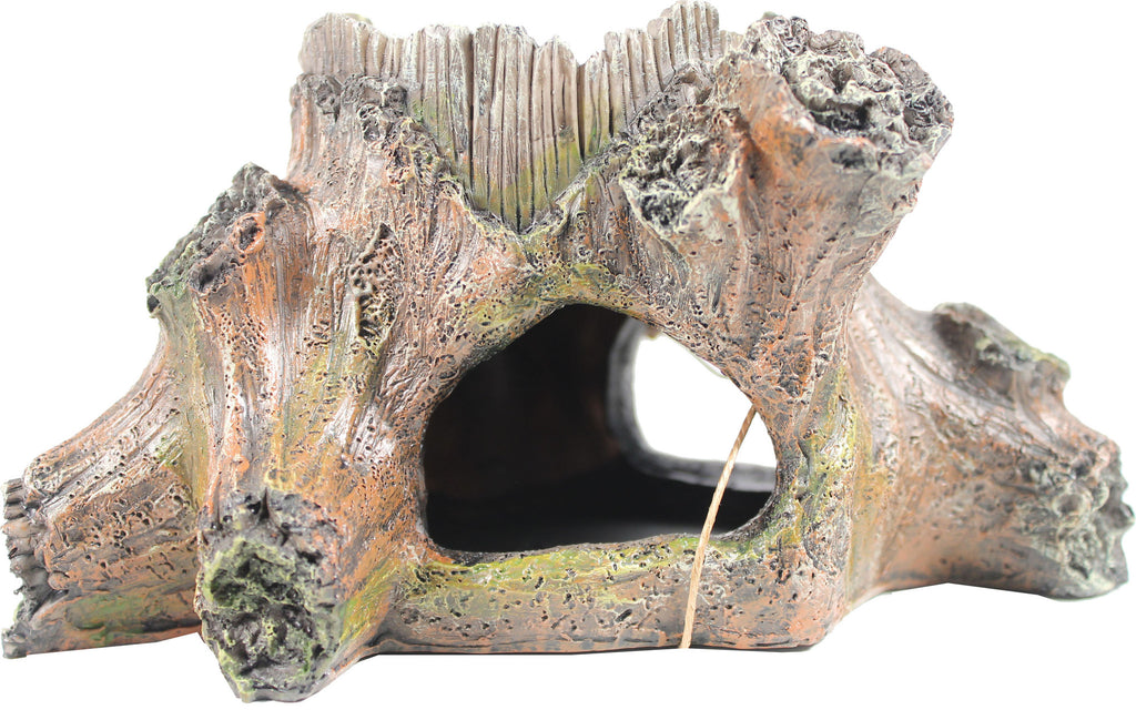 Bio Bubble Pets Llc-Stump Feeder With Hide Ornament