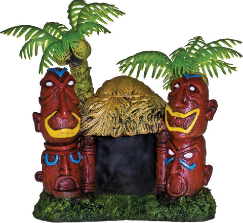 Blue Ribbon Pet Products-Exotic Environments Betta Hut With Two Palm Trees