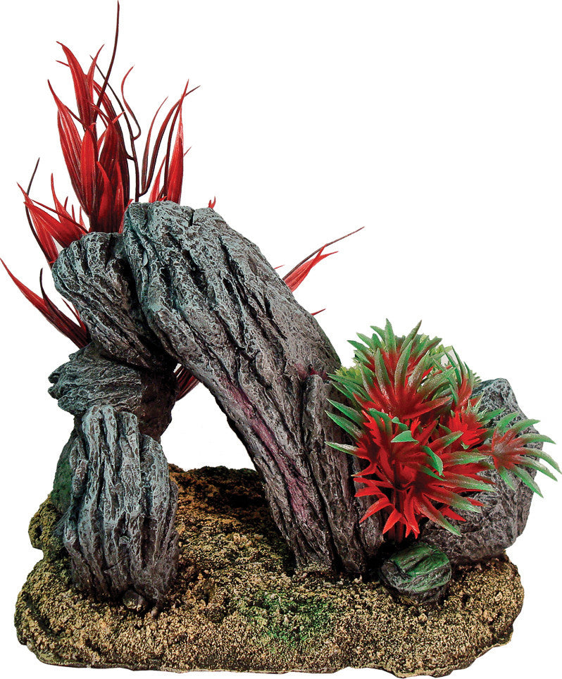 Blue Ribbon Pet Products-Exotic Environments Rock Swim-through With Plants