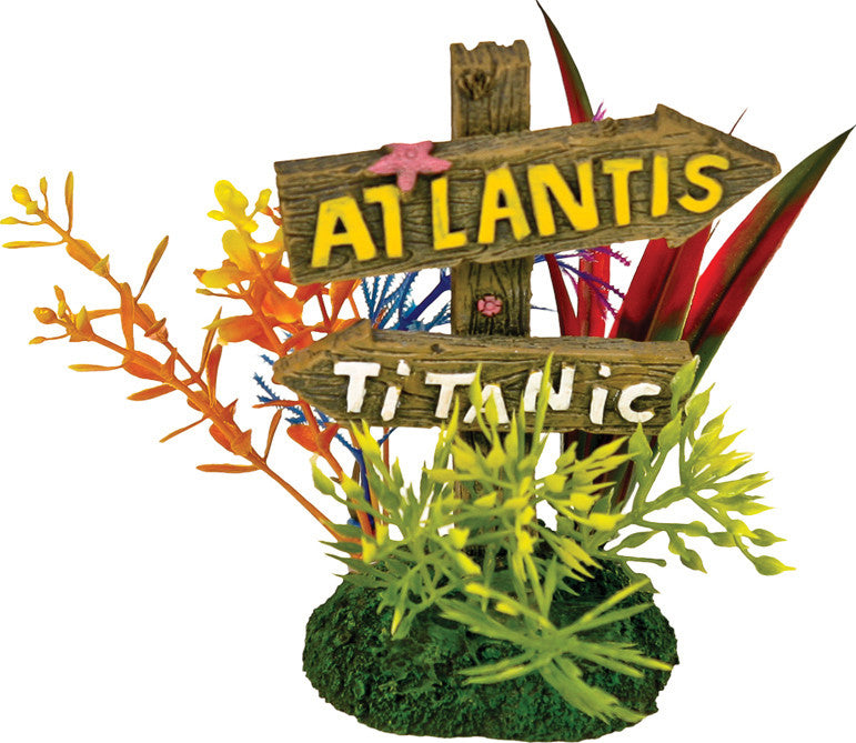 Blue Ribbon Pet Products - Exotic Environments Atlantis And Titanic Sign