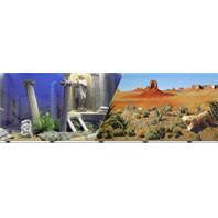 Blue Ribbon Pet Products - Double-sided Underwater Atlantis/desert Background