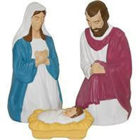 General Foam Plastics - Light Up Nostalgic 3 Piece Nativity Set