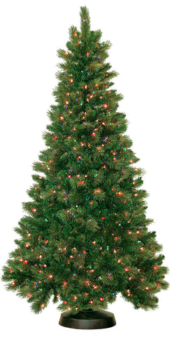 General Foam Plastics - Royal Prelit Multi Color Artificial Christmas Tree