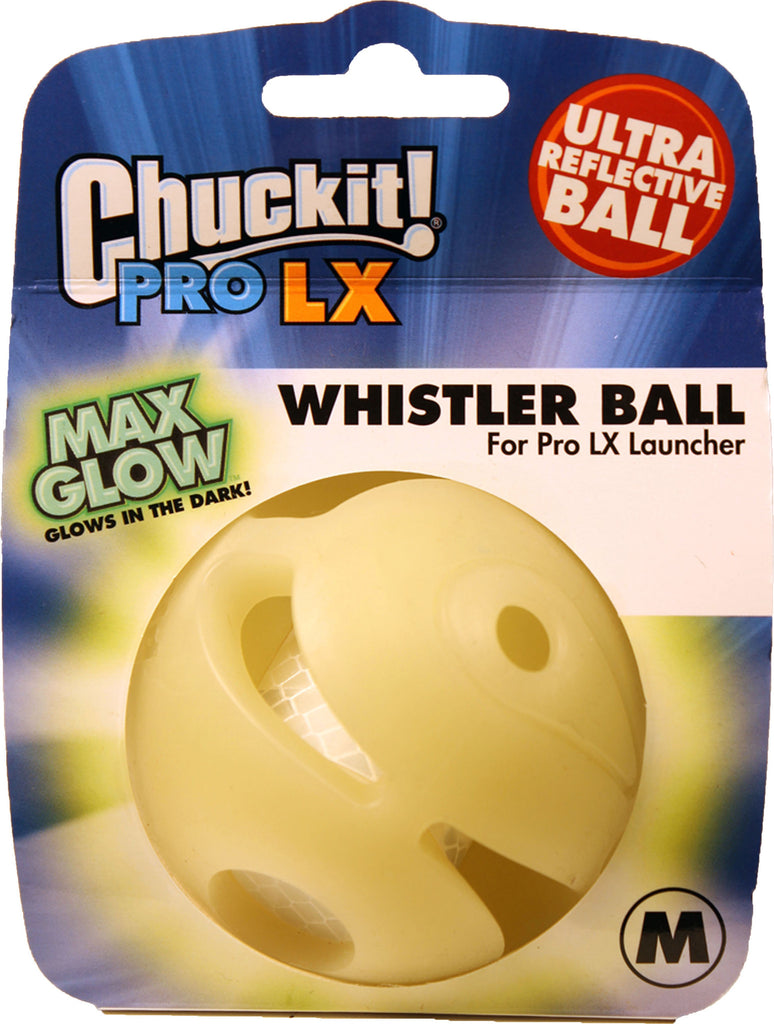 Canine Hardware Inc - Chuckit Pro Lx Whistle Ball Max Glow/reflective