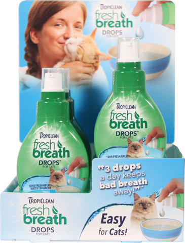 Tropiclean - Tropiclean Fresh Breath Drops Cat Counter Display