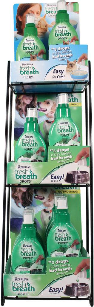 Tropiclean - Tropiclean Fresh Breath 3-tier Drops Counter Ds