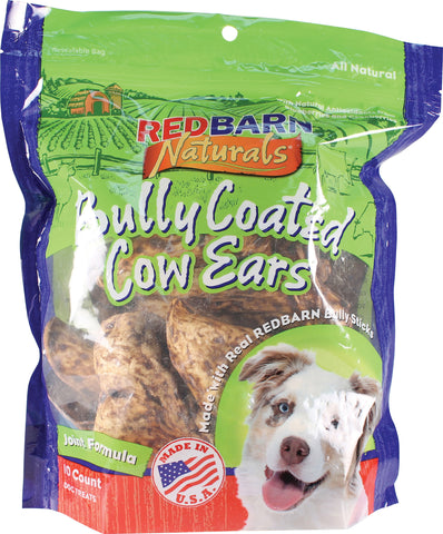 Redbarn Pet Products Inc - Bully Coated Cow Ears Dog Treats