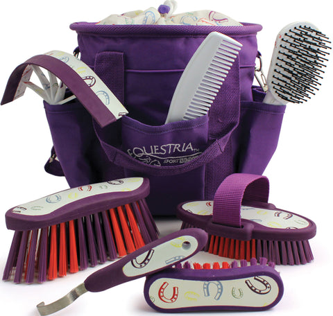 Desert Equestrian Inc - Equestria Sport Horseshoes Deluxe Grooming Set