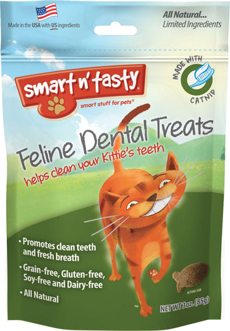 Emerald Pet Products Inc - Smart N Tasty Feline Dental Grain Free Treats