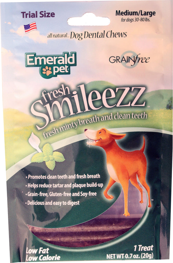 Emerald Pet Products Inc - Fresh Smileezz Dog Grain Free Dental Trial Size