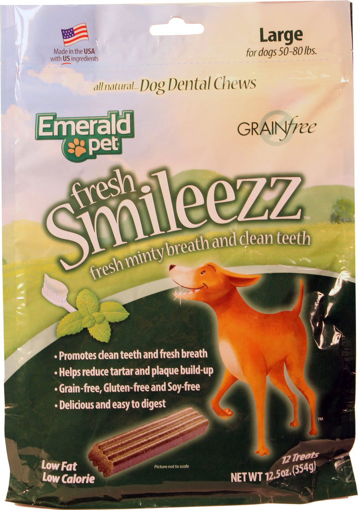 Emerald Pet Products Inc - Fresh Smileezz Dog Grain Free Dental Treat