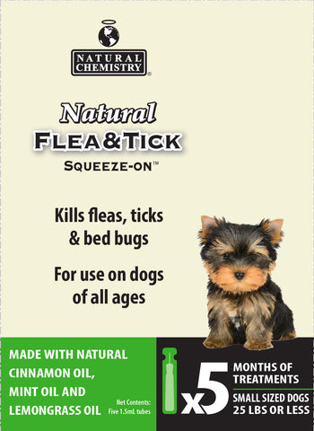 Natural Chemistry - Natural Flea & Tick Squeeze On For Small Dogs