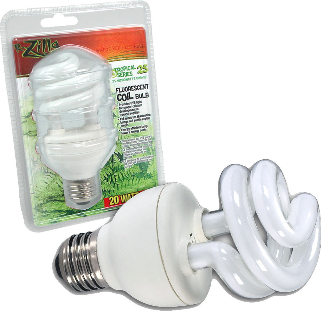 Zilla - Tropical 25 Uvb Fluorescent Coil Bulb