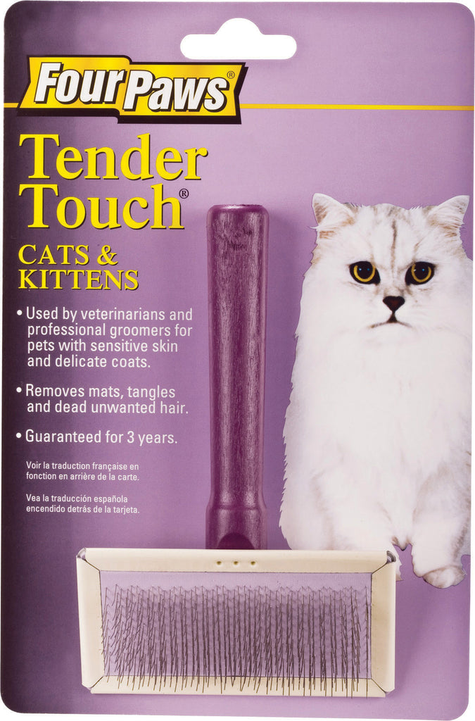 Four Paws Products Ltd-Tender Touch Slicker Wire Brush For Cats