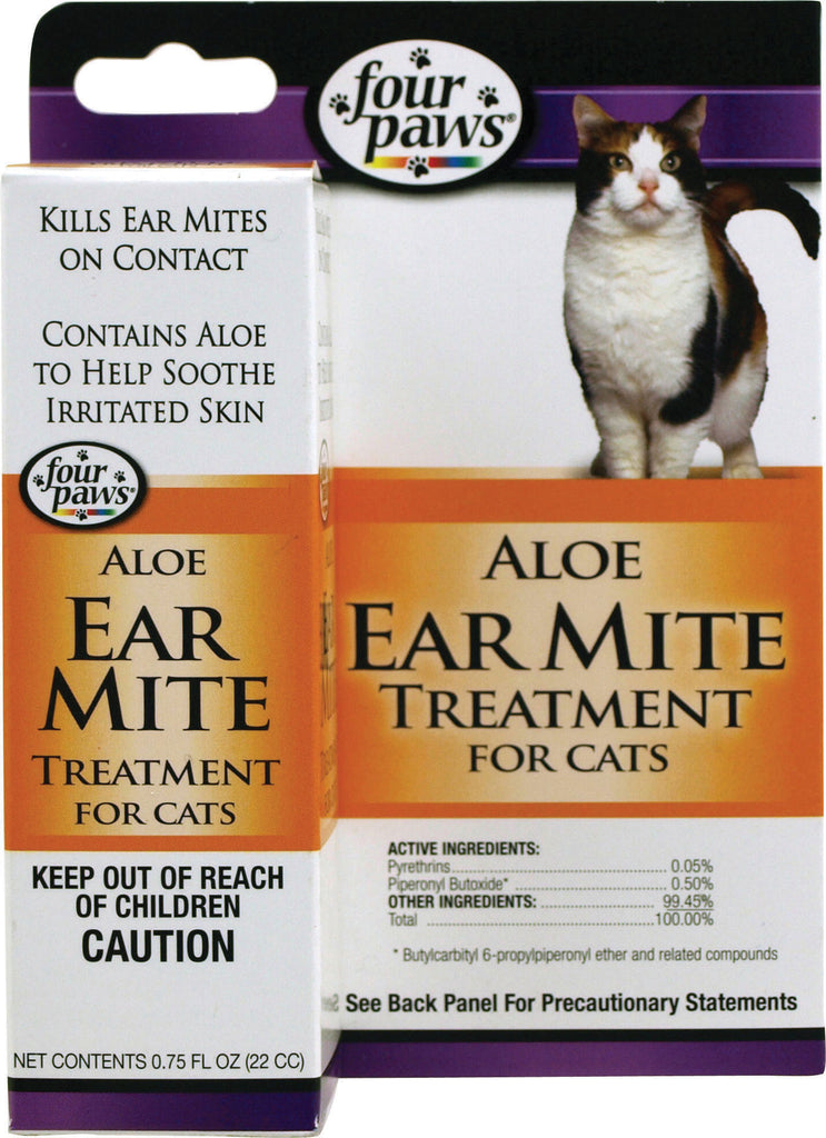 Four Paws Products Ltd - Aloe Ear Mite Treatment For Cats