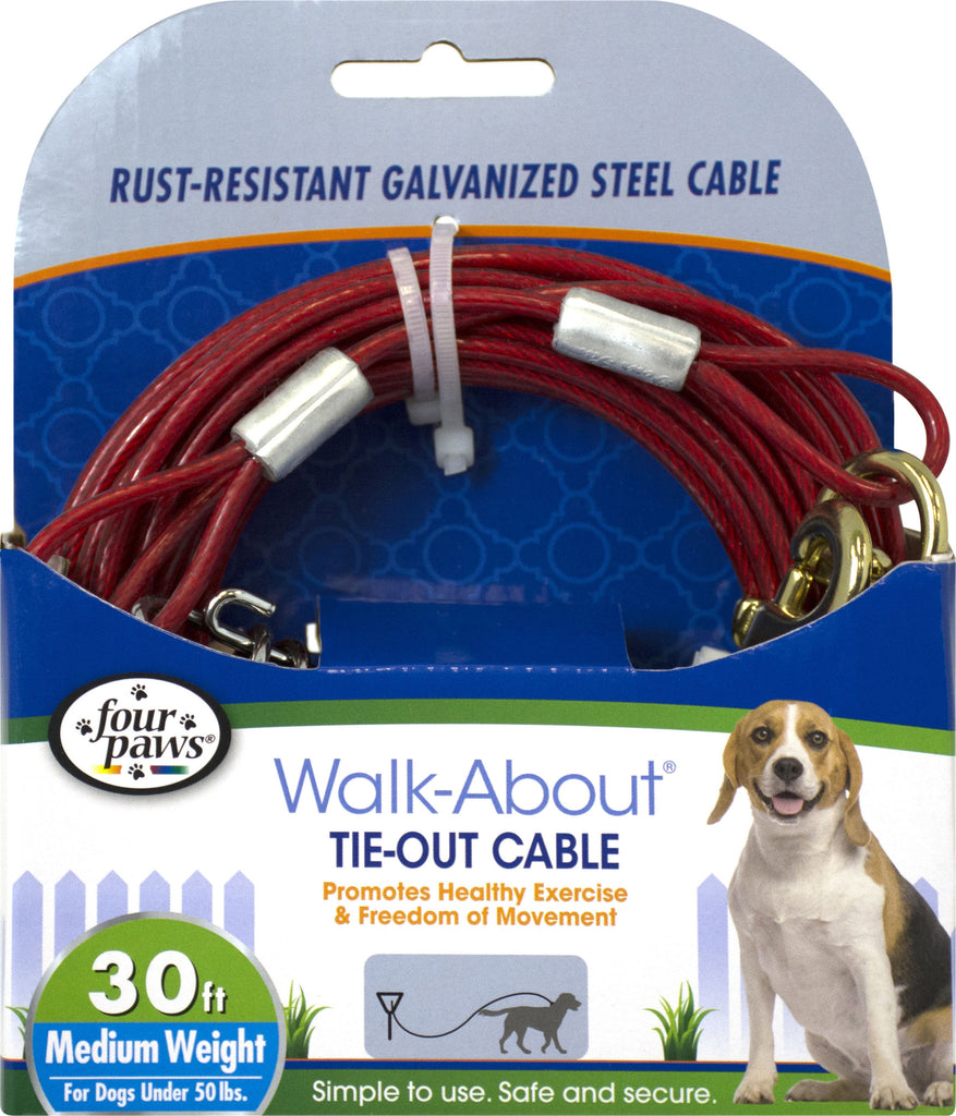 Four Paws - Container - Four Paws Dog Tie Out Cable- Medium Weight