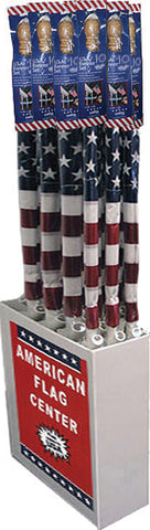 Flagzone Llc - Usa Flag With Wooden Pole Display