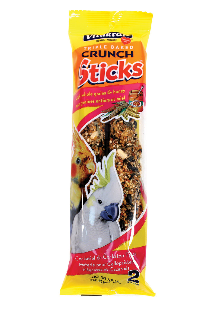 Vitakraft Pet Prod Co Inc - Triple Baked Crunch Sticks - Cockatiel/cockatoo