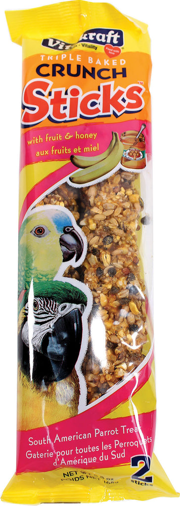 Vitakraft Pet Prod Co Inc - Triple Baked Crunch Sticks - Parrot