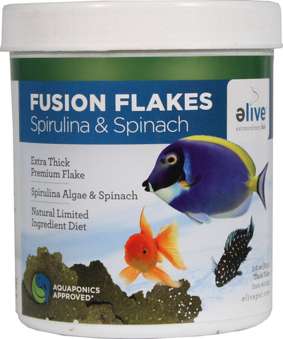 Elive Llc. - Fusion Flake Spirulina & Spinach