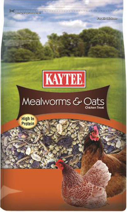 Kaytee Products - Poultry - Kt Mealworms And Oats Treat