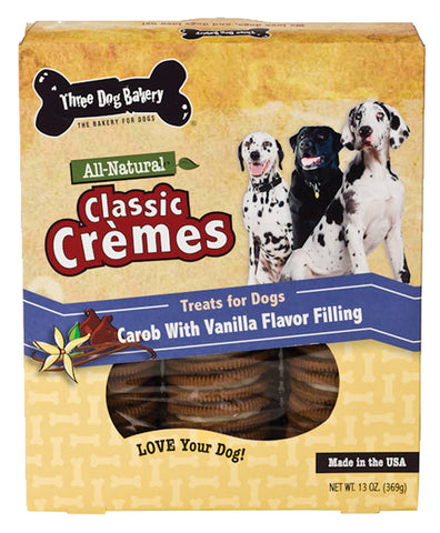 Three Dog Bakery - Classic Cremes Carob Cookies