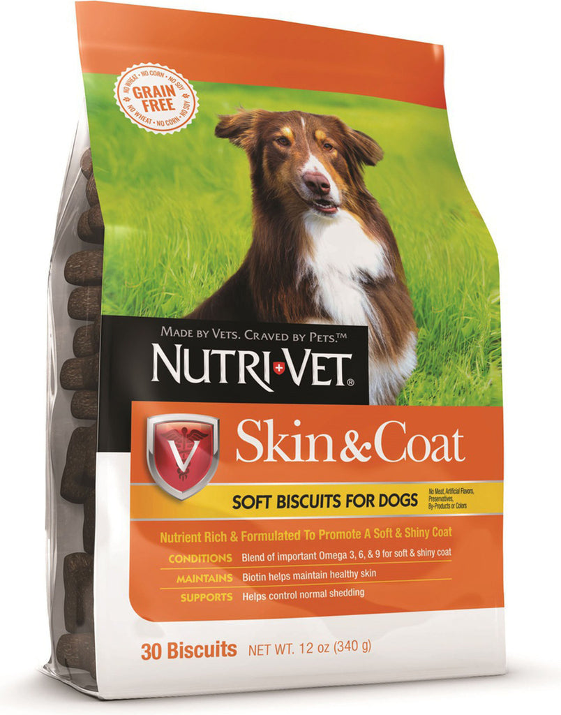 Nutri-vet Wellness Llc - Skin & Coat Soft Biscuits For Dogs