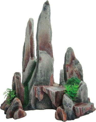 Poppy Pet - Slate Rock Face With Plant