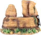 Poppy Pet - Stone Rock Formation With Plant