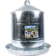 Millside Industries - Double Wall Cone Top Galvanized Poultry Fountain