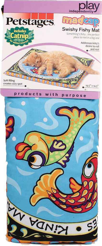 Petstages - Madcap Swishy Fishy Catnip Play Mat