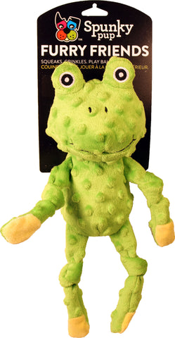 Spunky Pup - Furry Friends Frog Squeaker Dog Toy