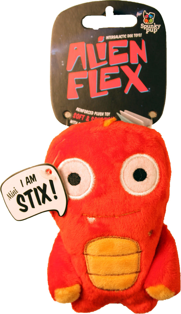 Spunky Pup - Alien Flex Stixx Mini Plush