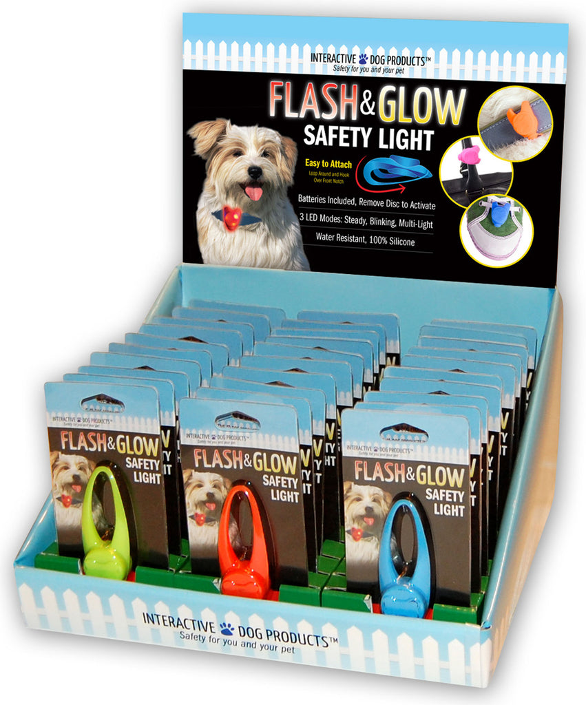 Spunky Pup-Flash & Glow Safety Light Reg & Jumbo Display