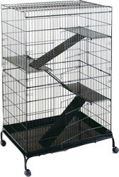 Prevue Pet Products Inc - Steel Ferret Cage With Casters