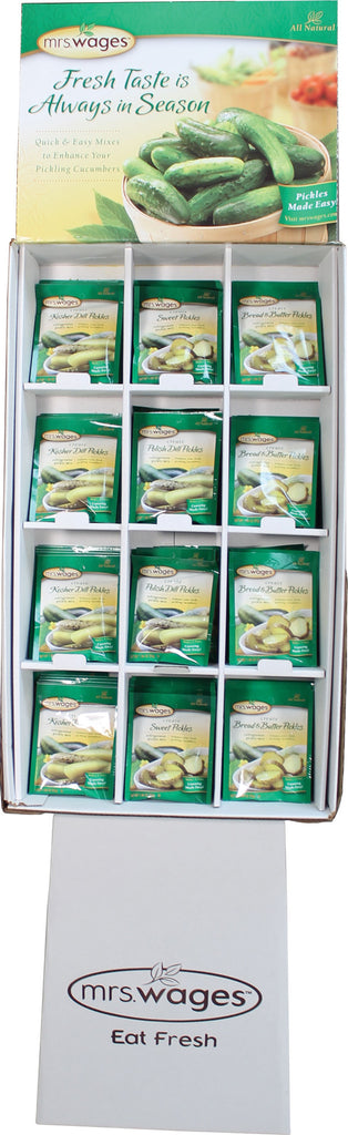 Precision Foods Inc - Mrs. Wages Refridgerator Pickle Mix Display