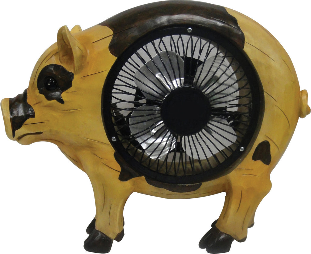 Alpine Corporation - Pig Statuary With Fan