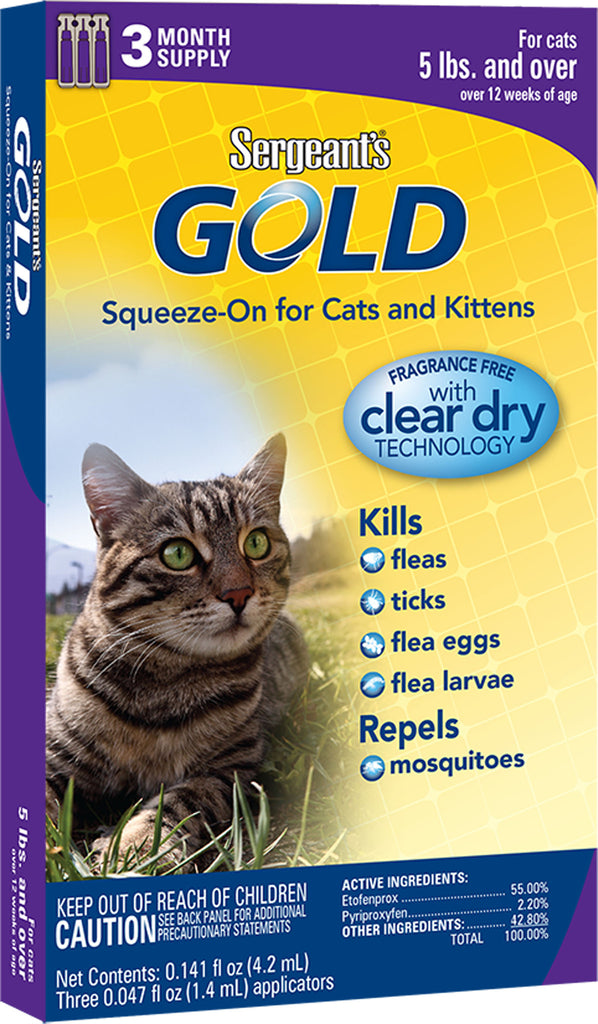 Sergeant's Pet Products P - Gold Squeeze-on For Cats